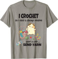 Funny Cute Cat with Crochet And Knitting Yarn Mess for Girls