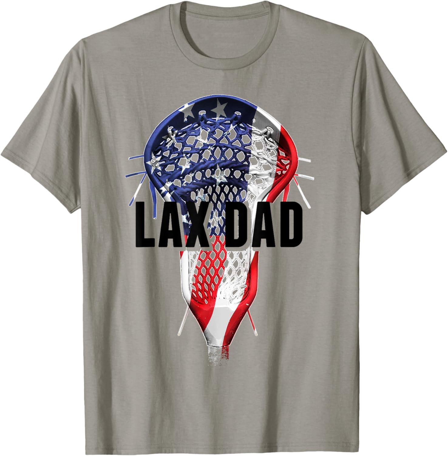 Lax Dad Shirt American Flag Lacrosse Stick Shirt Lax Gift