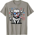 Cute Baby Highland Cow 4Th Of July Independence Day Usa Farm
