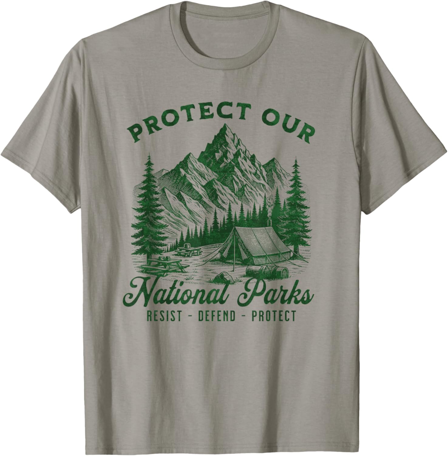 Protect National Parks Retro Defend Hiking Outdoor Explorer