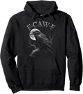 Black Crow, F Caw F Funny Black Bird moon Gothic Adult Humor Pullover Hoodie