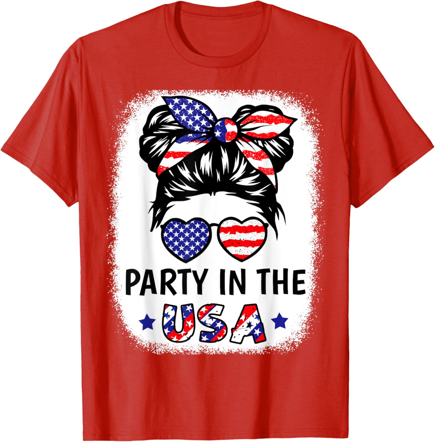 Party In Usa 4Th July American Flag Girl Toddler Patriotic