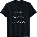 Morse Code Best Dad Ever Tshirt Great Gift Idea