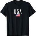 Usa Flag And White Text
