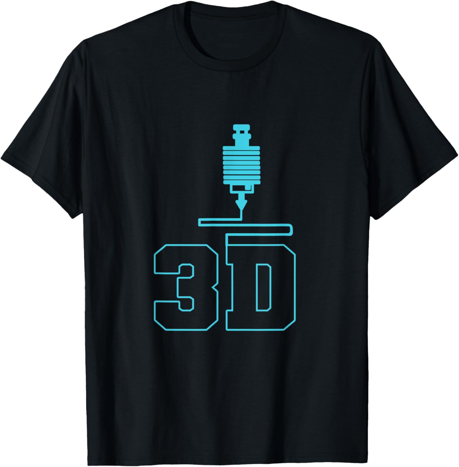 3D Printer Print Printing Retro One Line Oneline Fineline