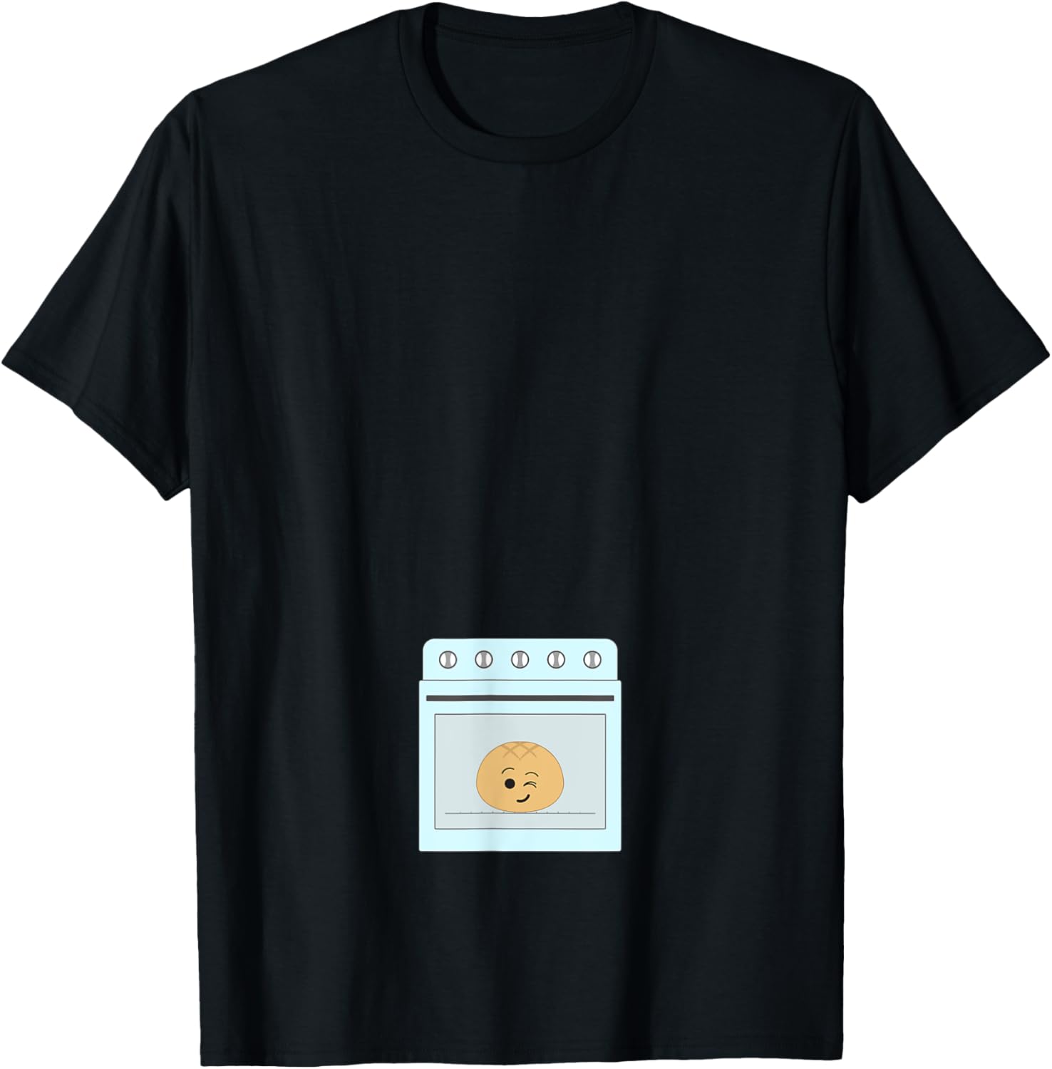 Funny Pregnancy Reveal Announcement Shirt Bun In The Oven