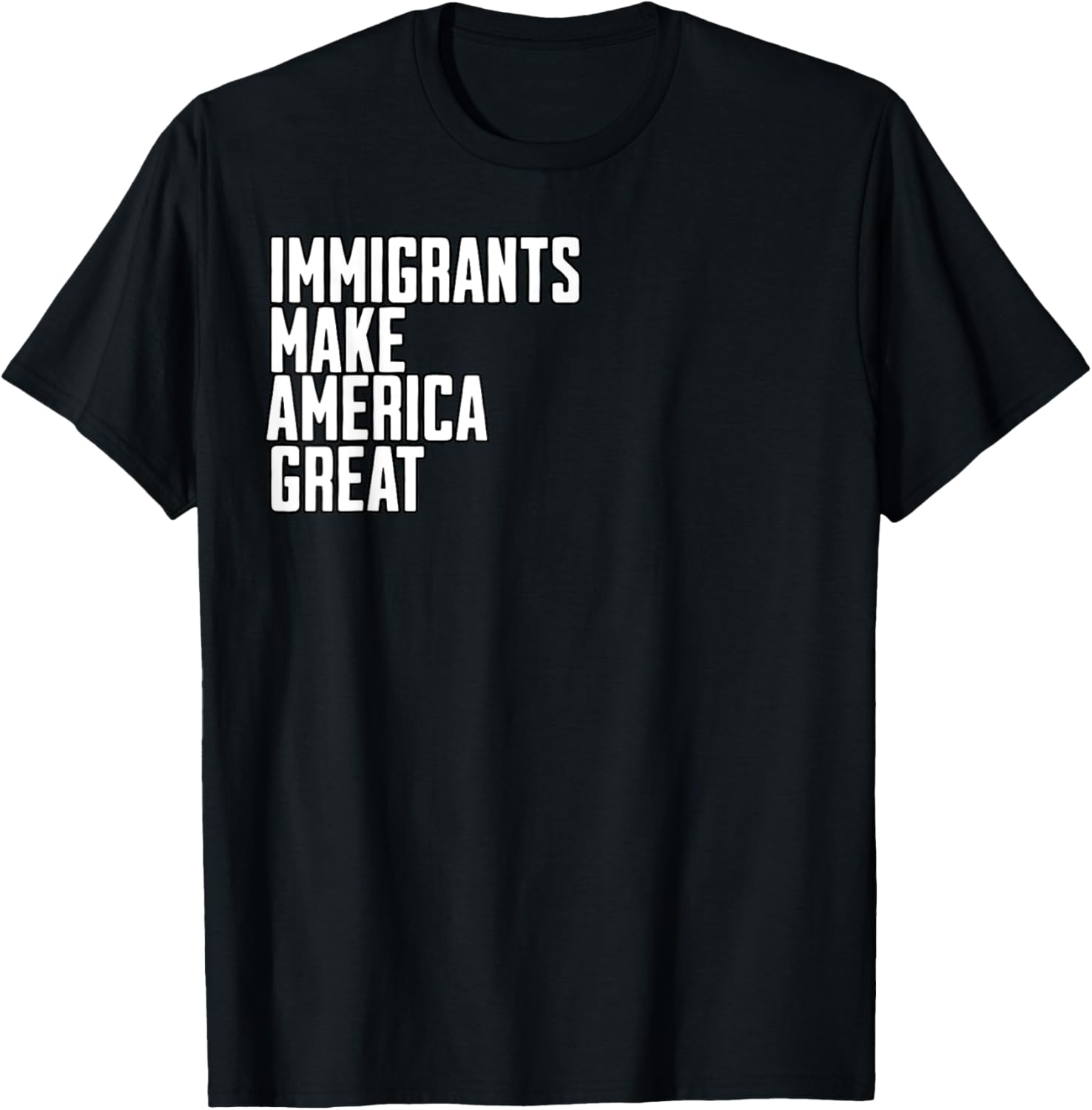 Immigrants Make America Great Usa Freedom Text Typography