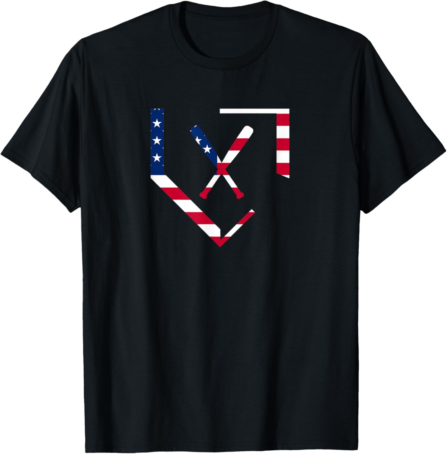 Stars And Stripes Home Plate Baseball Bats American Flag Usa