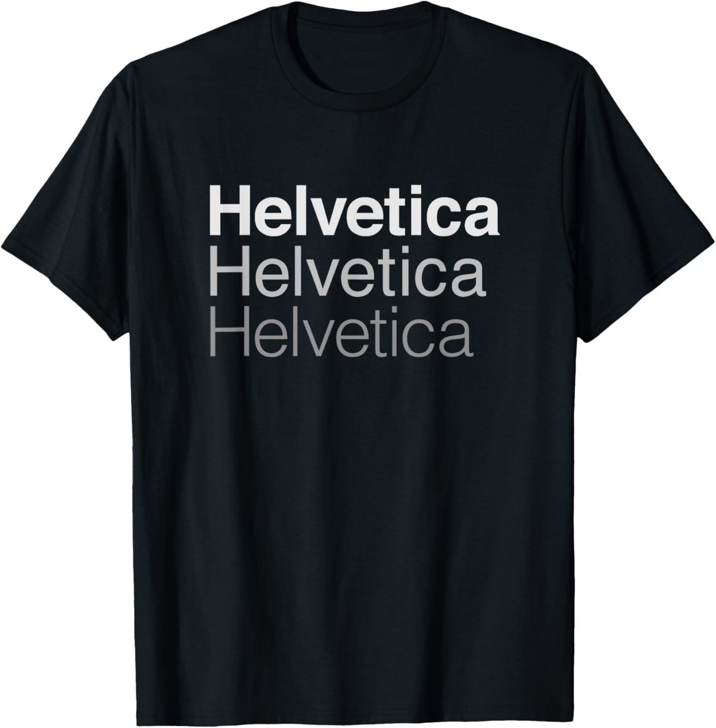 Nerdy Laundry Helvetica 3 Weights Graphic Designer Tshirt