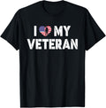 I Love My Veteran Proud Military Usa Flag Heart Veterans Day