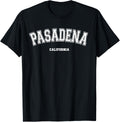 Pasadena California Usa T Shirt Kids Unisex Black Small Short Sleeve Crew Neck Graphic Print Classic Fit