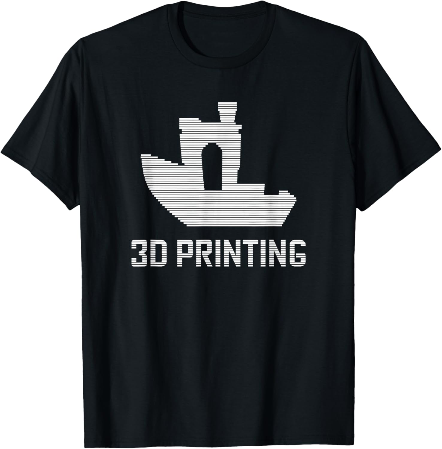 Benchy Shape White Filament Layers 3D Printing Enthusiast
