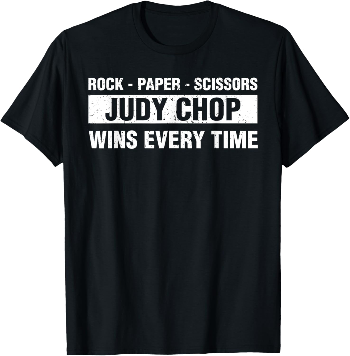 Rock Paper Scissors Judy Chop Wins Every Time Funny