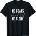 Farmer Goat Designs No Goats No Glory Goat Lover Black Modern Letter Print