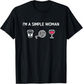 I'm A Simple Woman, Coffee, Yarn, Wine, Funny, Jokes