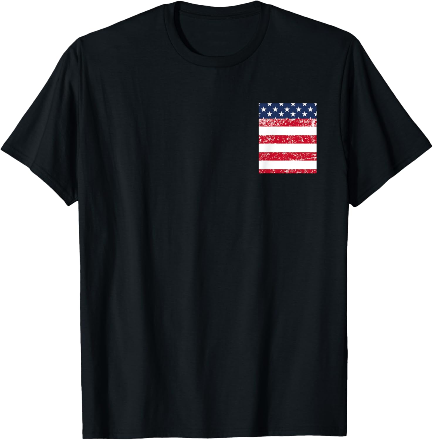 Usa Pocket T Shirt With American Flag For 4Th Of July