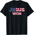 Jesus Won American Flag Christian Faith Spiritual