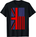 American Flag English Flag T Shirt Uk Usa Flag Tee