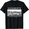 Sacramento California Vintage Souvenir Skyline Usa