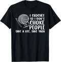 Womens I Crochet People Save A Life Send Yarn Crocheting
