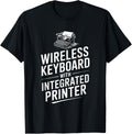 Wireless Keyboard With Integrated Printer Typewriter Novel