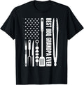 Mens Best Bbq Grandpa Ever Barbecue Grandpa Smoker And Usa Flag