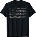 Grey Vintage Camo American Flag