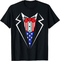 American Flag Tuxedo Bow Tie 4Th Of July Usa Merica Gift