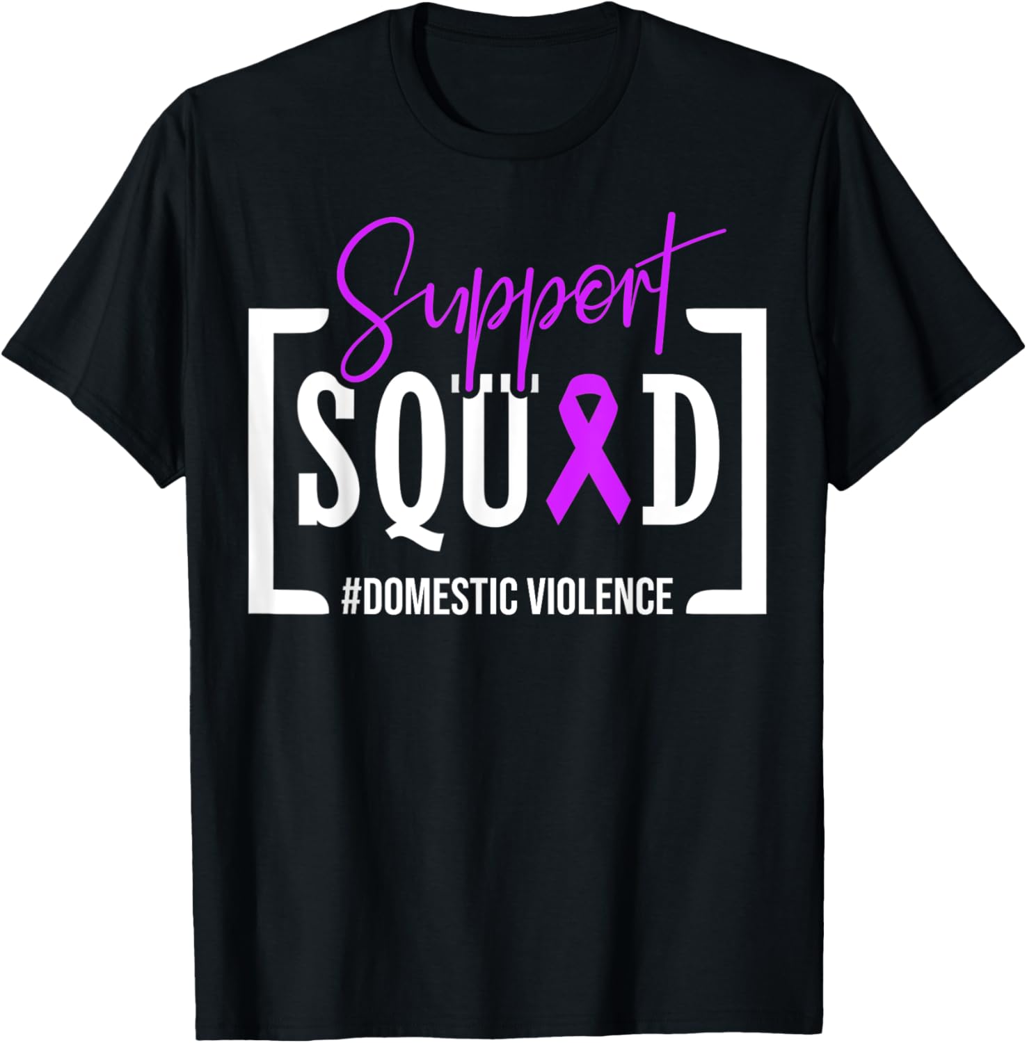 Support Squad Domestic Violence Awareness Purple Ribbon