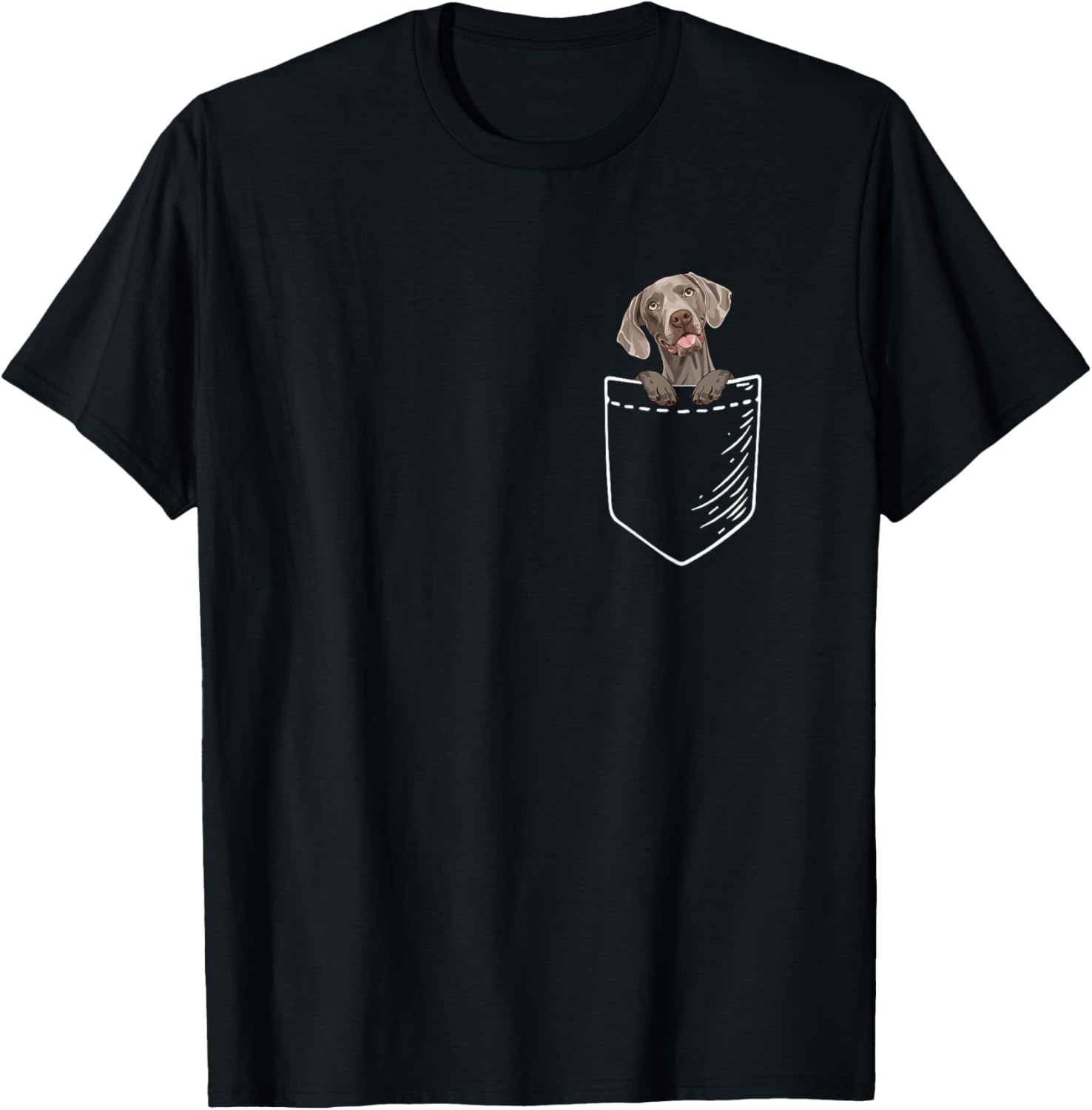 Mens Womens Kids Cute Pocket Weimaraner Lover
