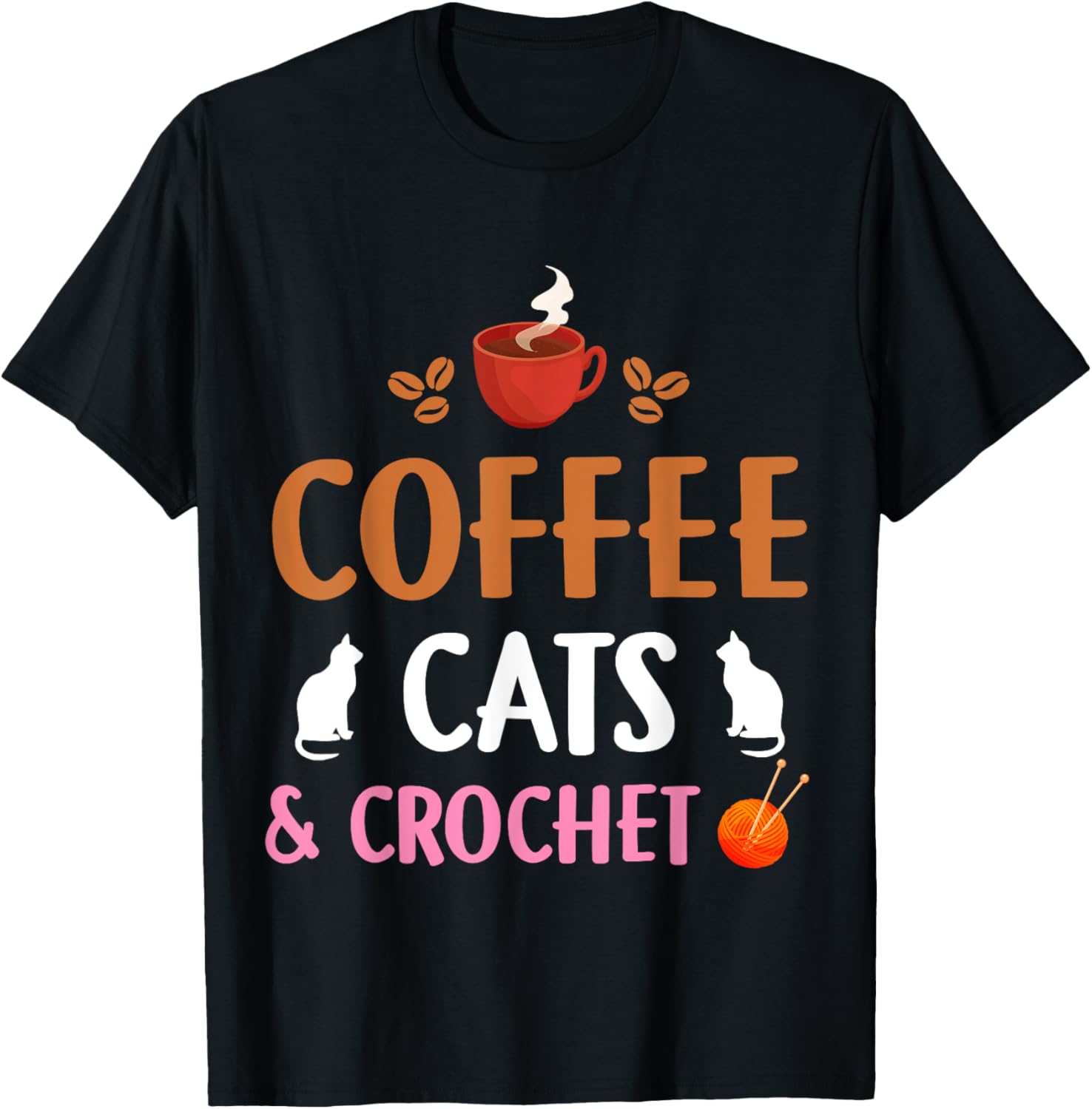 Funny Coffee Cats & Crochet Design For Cat Yarn Knitting