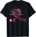 Medical Assistant Pink Stethoscope Heart Pink Breast Cancer
