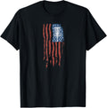 Disc Golf American Flag Retro Frisbee Sports Gift