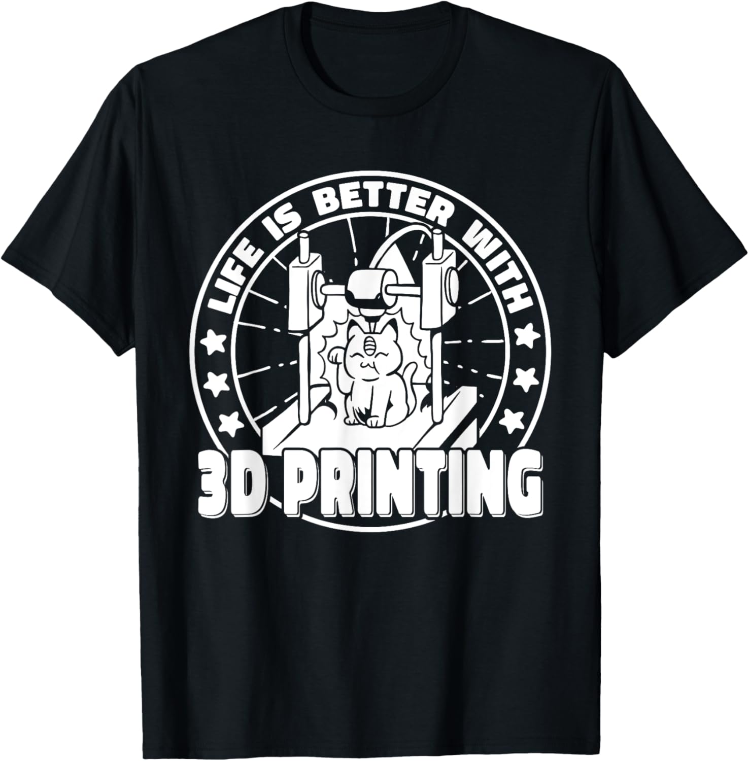 Life Is Better With 3D Printers Cute Cat 3D Model 3D Printer