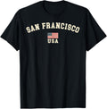Vintage San Francisco Usa American Flag Souvenir Retro