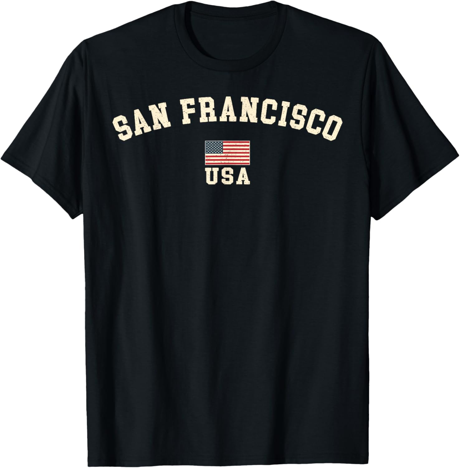 Vintage San Francisco Usa American Flag Souvenir Retro