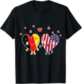 German And American Flag Usa Heart Gift