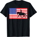 Dressage Usa American Flag Horseback Riding 4Th Of July