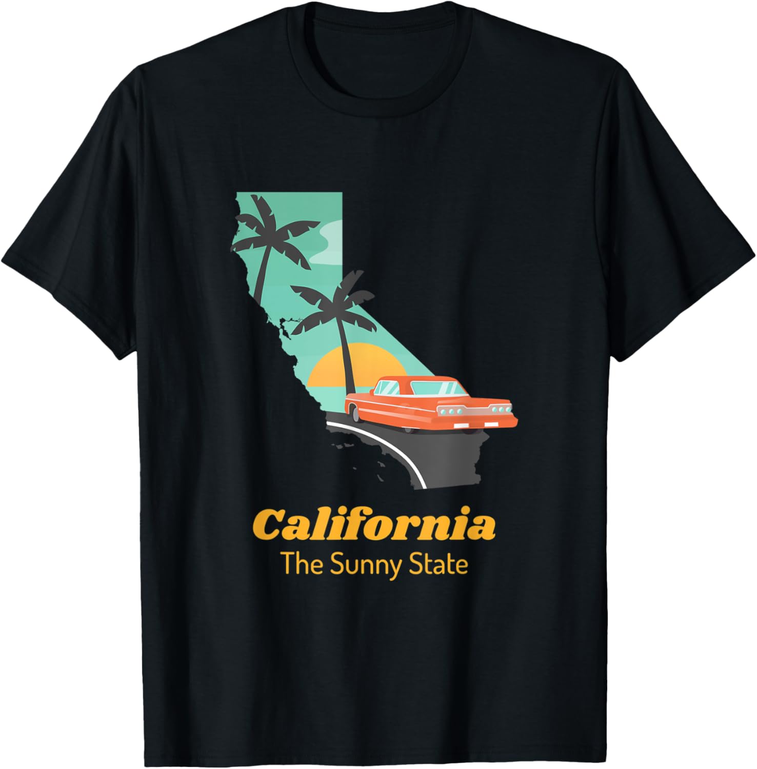 Unisex California T Shirt The Sunny State Of Usa