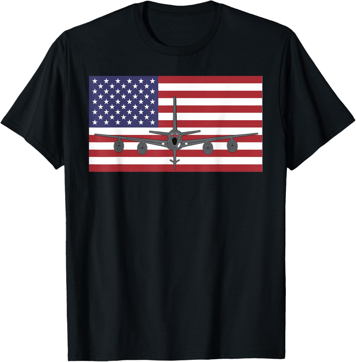 Kc135 Stratotanker Air Force Pilot American Flag Airplanes