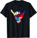 Half Filipino And American Philippines Usa Flag Shaka Hand