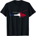 Patriotic Bell 407 Helicopter American Flag