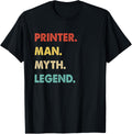 Retro Printer Man Myth Legend