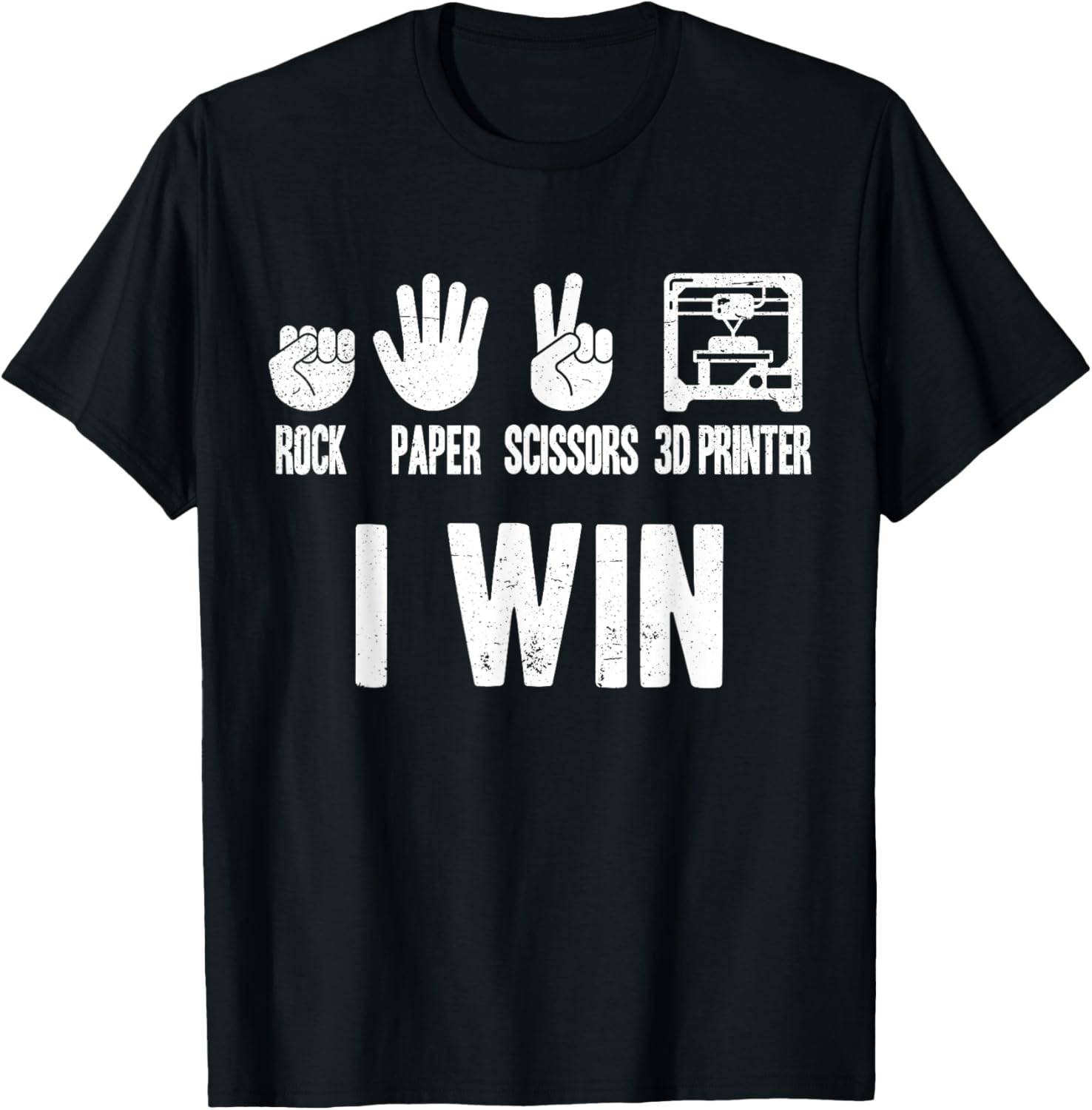 Rock Paper Scissor 3D Printer Funny 3D Printing