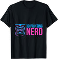 3D Printing Nerd 3D Printer Filament Pink Blue Geek