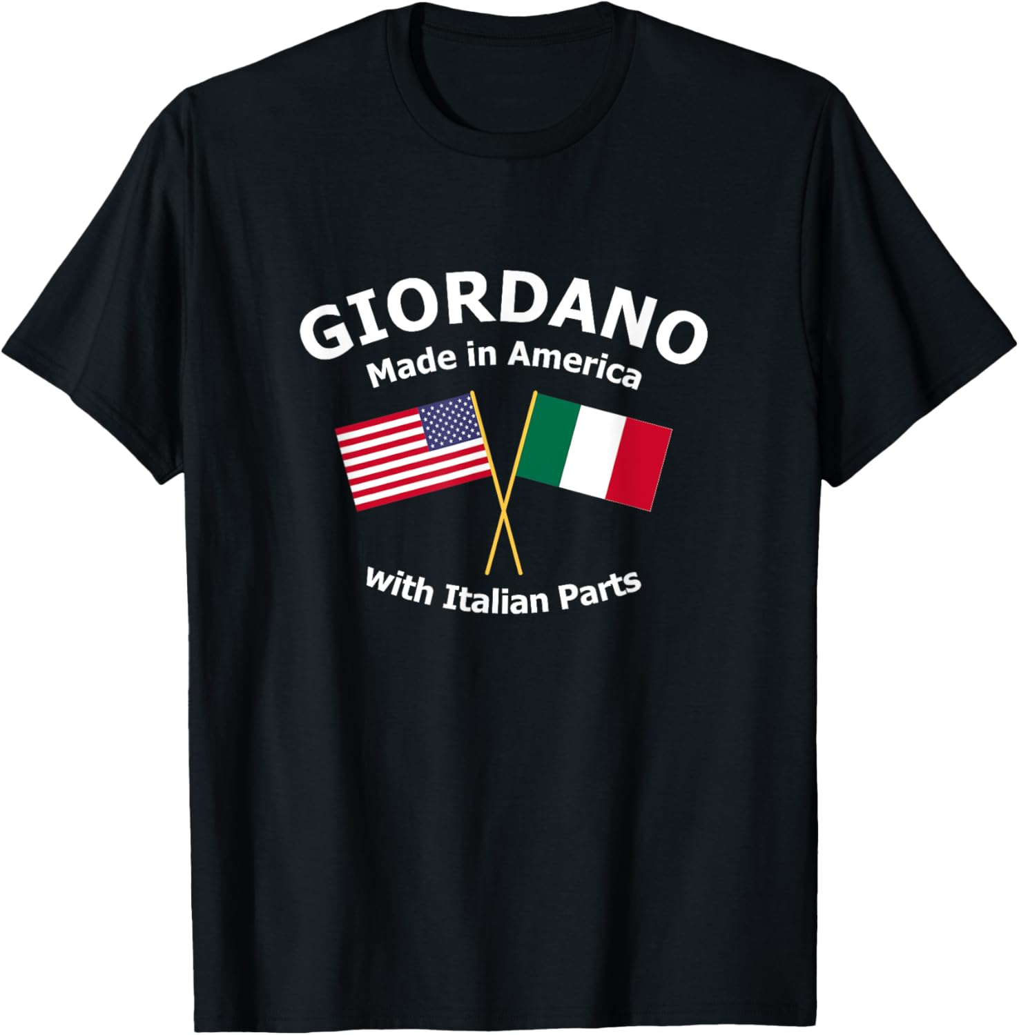 Giordano Made In America With Italian Parts Usa Italy Flag
