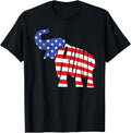 Cute Trump Gift Proud American Flag Elephant For Men Women