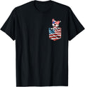 Pitbull In Pocket American Flag Patriotic 4Th Of July