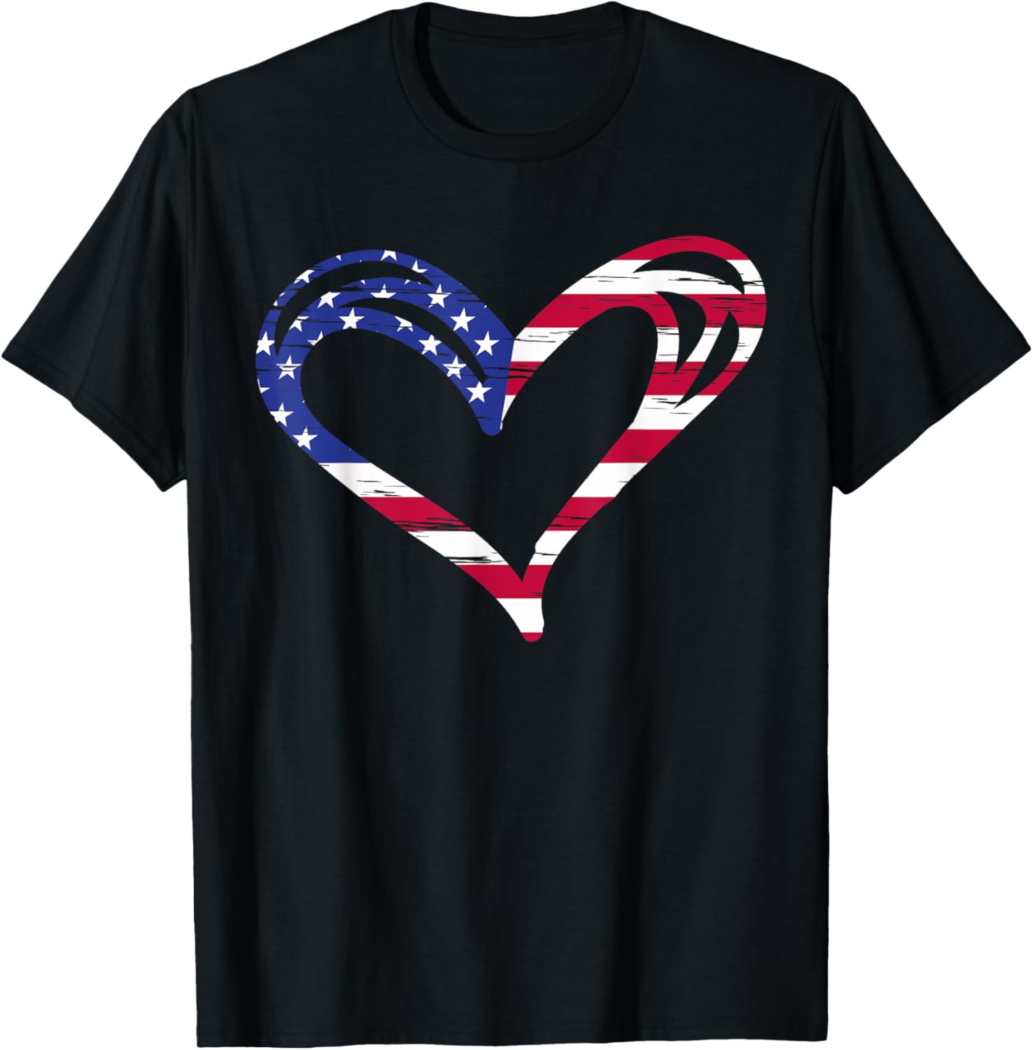 Usa Flag Heart American Patriotic Armed Forces Memorial Day