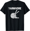 Yarnivore T-Shirt funny saying novelty yarn crochet knitting